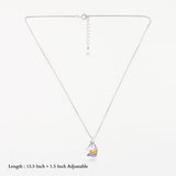Beautiful Unicorn 925 Silver Kids Chain Pendent(3+ Years)
