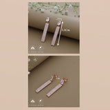 Scintillating Rose Gold Polish 925 Silver Drop Earring