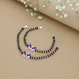 Blissful Butterfly Silver Nazariya for Baby Hand(1 - 2Yrs)
