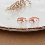 Endearing Rose Gold Silver Adjustable Toe Ring