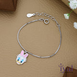 Minimal Micky Cartoon 925 Silver Bracelet(1-7Yrs)