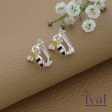Lovely Honey Bee Silver Hoop Earring for Kids