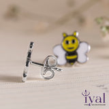 Alluring Honey Bee Silver Stud for Kids