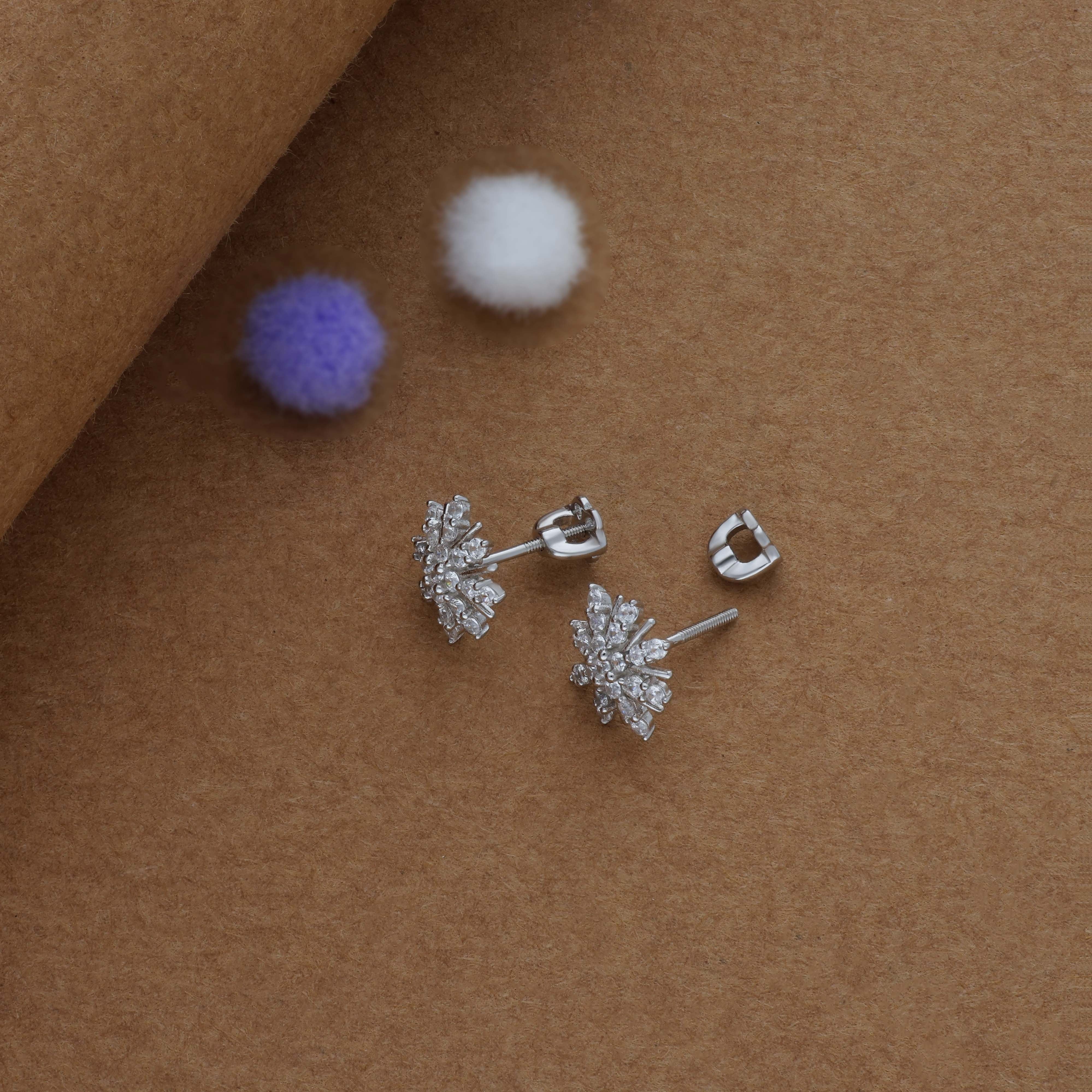 Twinkle Ray 925 Silver Stud Earring