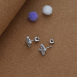 Lattice Spark 925 Silver Stud Earring