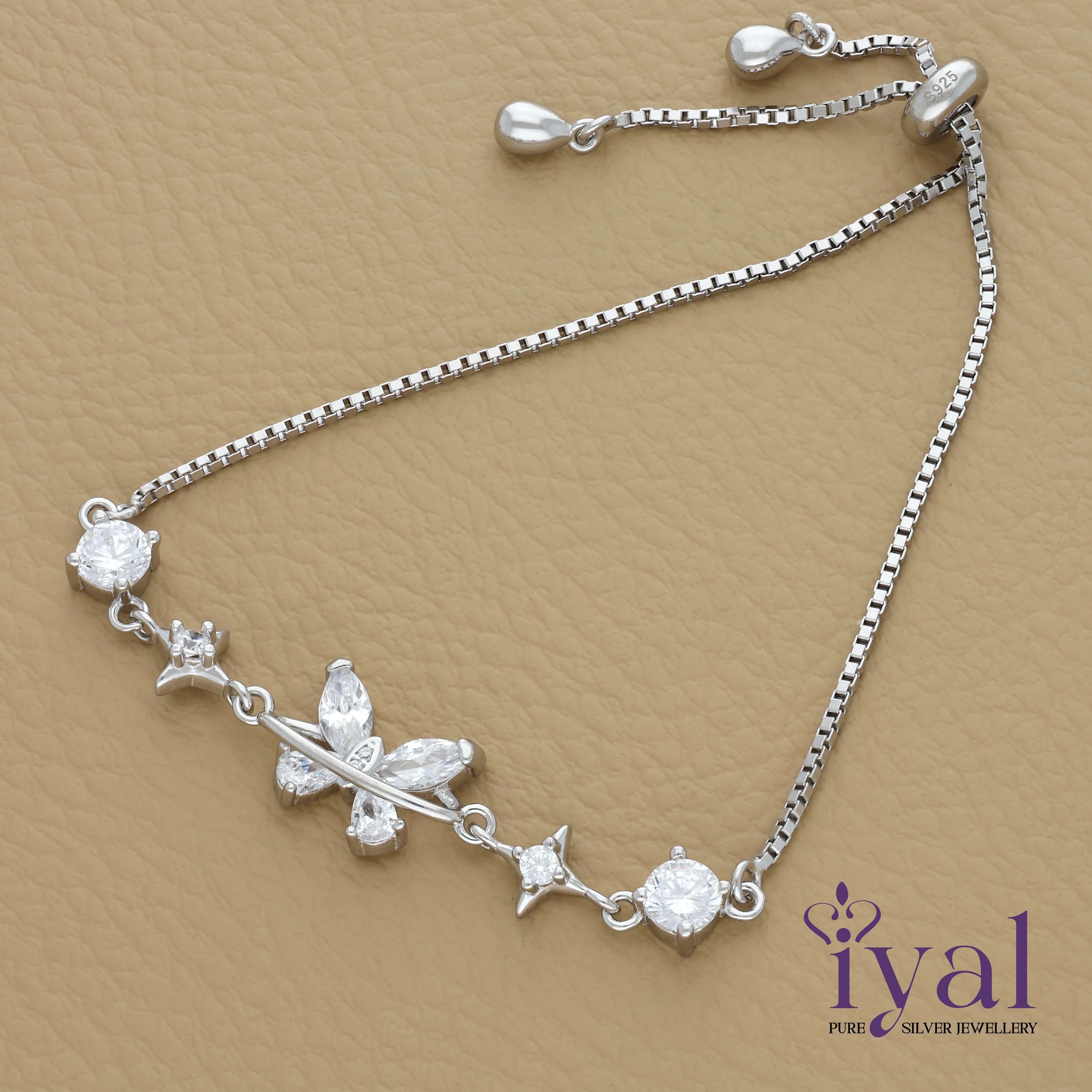 Shimmering Butterfly Silver Bracelet – Iyal Silver
