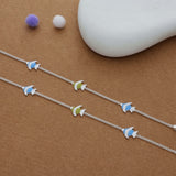 Cute Fish Charm 925 Silver Kid Anklet (3-5 Yrs)