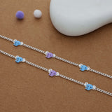 Elephant Charm 925 Silver Kid Anklet (4-6 Yrs)