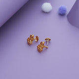 Lakshmi Devi Gold Polish 925 Silver Kid Earring