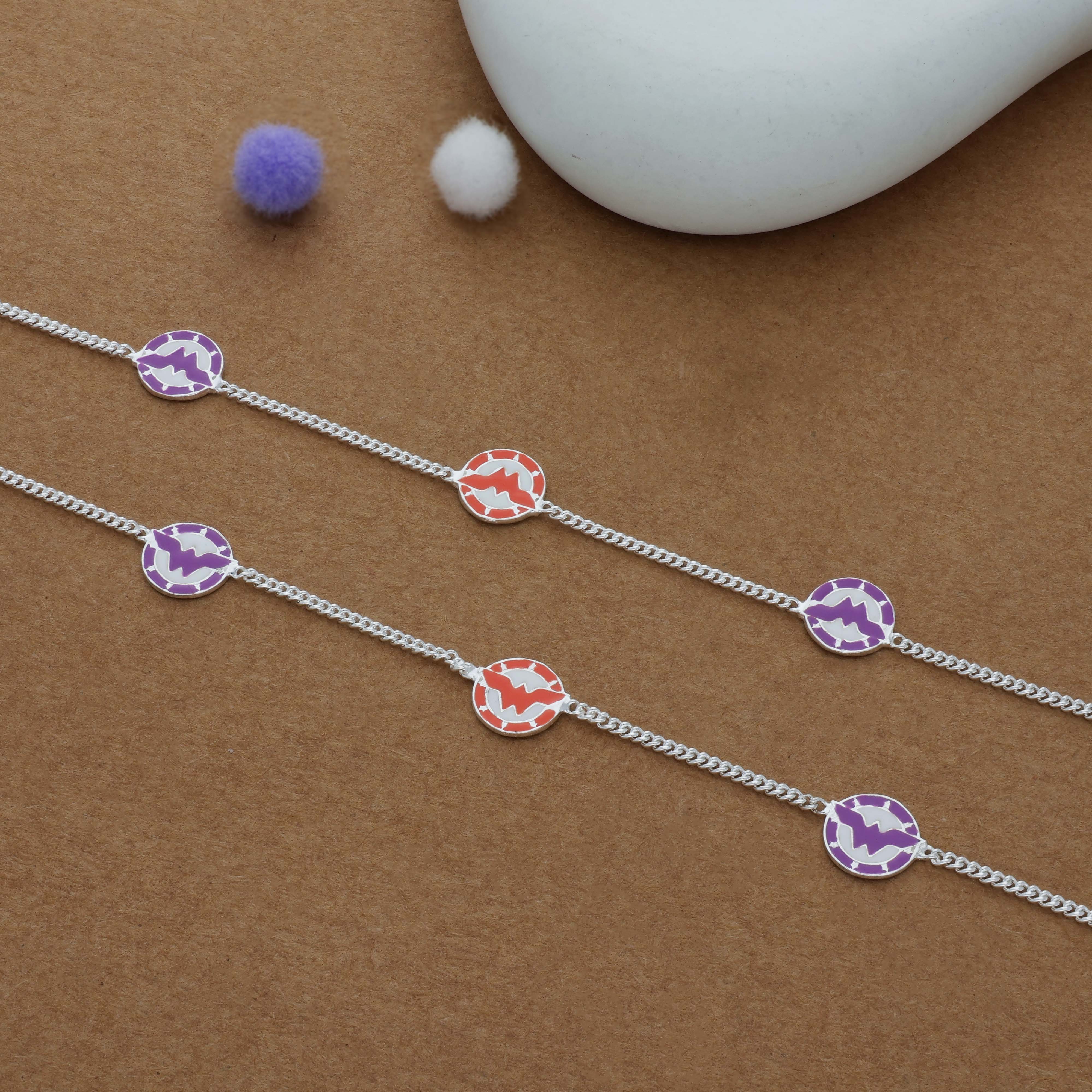 Magical Wings 925 Silver Kid Anklet (3-5 Yrs)