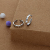 Textured Band 925 Silver Toering