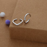 V Shape Minimal 925 Silver Toering