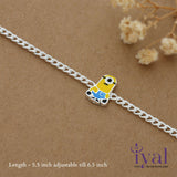 Minion Pure Silver Bracelet for Babies