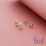 Classic Flower Silver Stud for Kids(3+ Yrs)