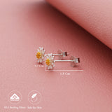 Classic Flower Silver Stud for Kids(3+ Yrs)