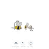 Honey Bee 925 Silver Stud for Kids & Teen(5+ Yrs)