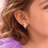 Chirpy Daisy 925 Sterling Silver Kids Hoop Earrings