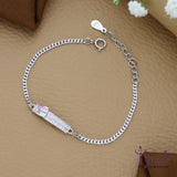Alluring Minimal 925 Silver Bracelet(1-7Yrs)