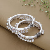 All Bells Classic Silver Anklet for Babies(1 to 2years)
