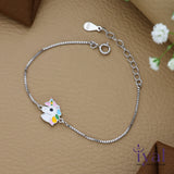 Striking Unicorn Minimal 925 Silver Bracelet(1-7Yrs)