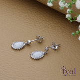 Tear Drop Rose Gold Polish 925 Silver Drop Earring