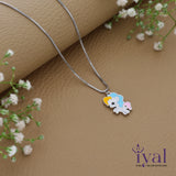Cute Unicorn 925 Silver Kids Chain Pendent(3+ Yrs)