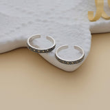 Lovely oxidized 925 adjustable Silver Toering