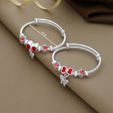 Lovely Strawbeery Bow 925 Silver Kid Bangle(0 - 6Yrs)