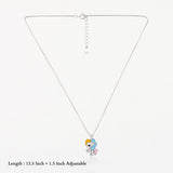 Cute Unicorn 925 Silver Kids Chain Pendent(3+ Yrs)