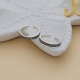 Lovely oxidized 925 adjustable Silver Toering