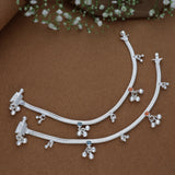 Stylish Classic Silver Anklet for Kids(4 to 5years)