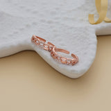 Gorgeous Rose Gold Polish 925 Silver Toering