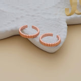 Symmetry Rose Gold Polish 925 Silver Toering