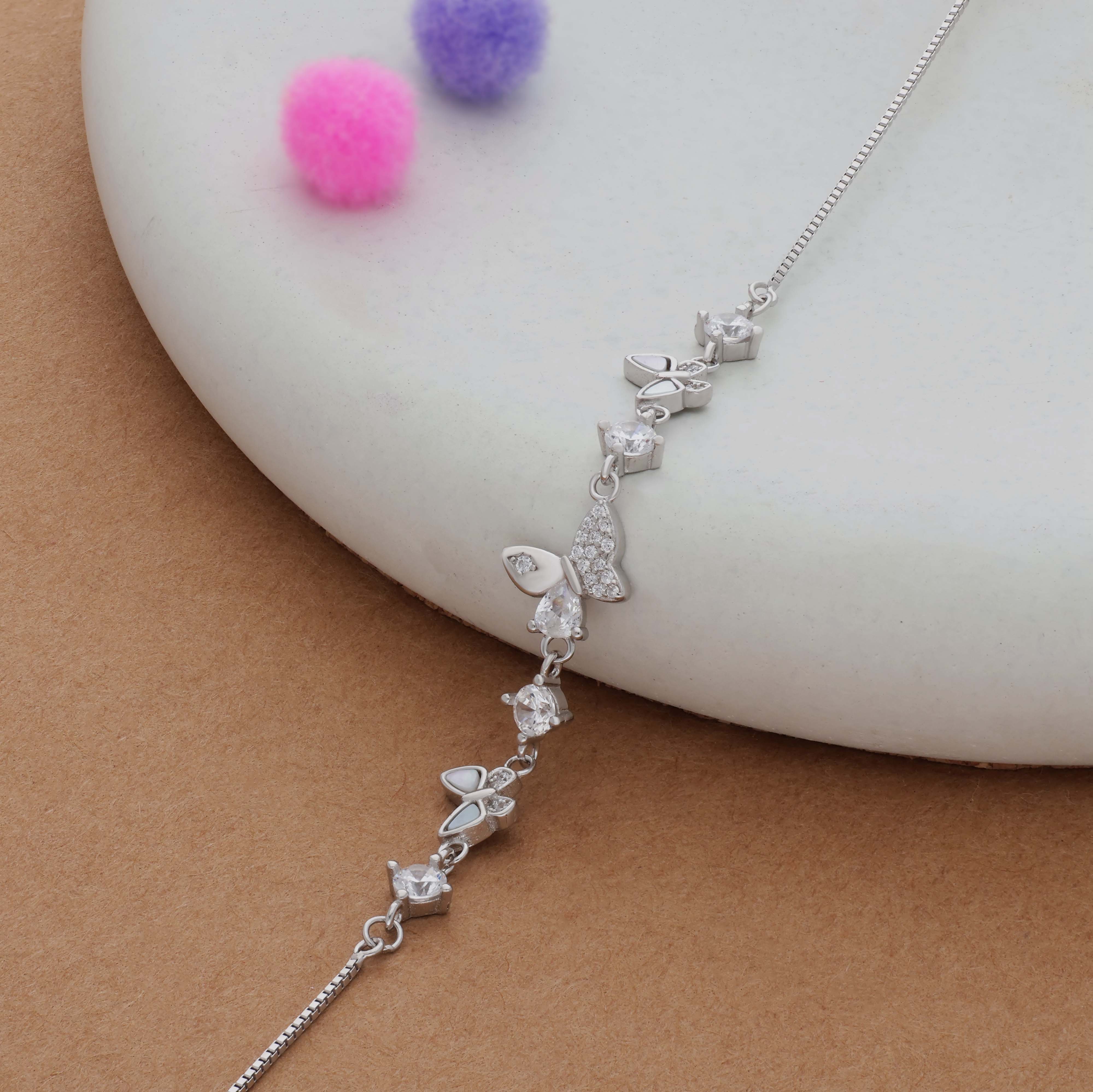 Butterfly Wings 925 Silver Bracelet