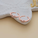 Butterfly Rose Gold Polish 925 Silver Toering
