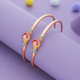 Dora Duo 18K Rose Gold Polish Silver Kids Bangles (0-5 Yrs)