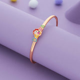 Dora Duo 18K Rose Gold Polish Silver Kids Bangles (0-5 Yrs)