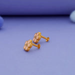 925 Silver Floral Kids Studs with Secure South Screw Back