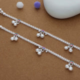 Sweet Steps Traditional 925 Silver Kid Anklet(3-4 Yrs)