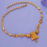 Vinayakar Gopuram 925 Sterling Silver Adjustable Necklace