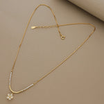 925 Sterling Silver Flower Charm Necklace