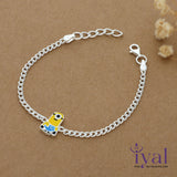 Minion Pure Silver Bracelet for Babies