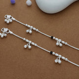 Tiny Taal Beaded Traditional 925 Silver Kid Anklet(1-2 Yrs)