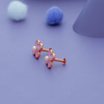 Violet Blossom 925 Sterling Silver Kids Stud (3+ Yrs)