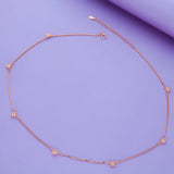 925 Silver Crystal Star Charm Chain Necklace