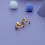 Iyal Violet Blossom 925 Sterling Silver Kids Stud
