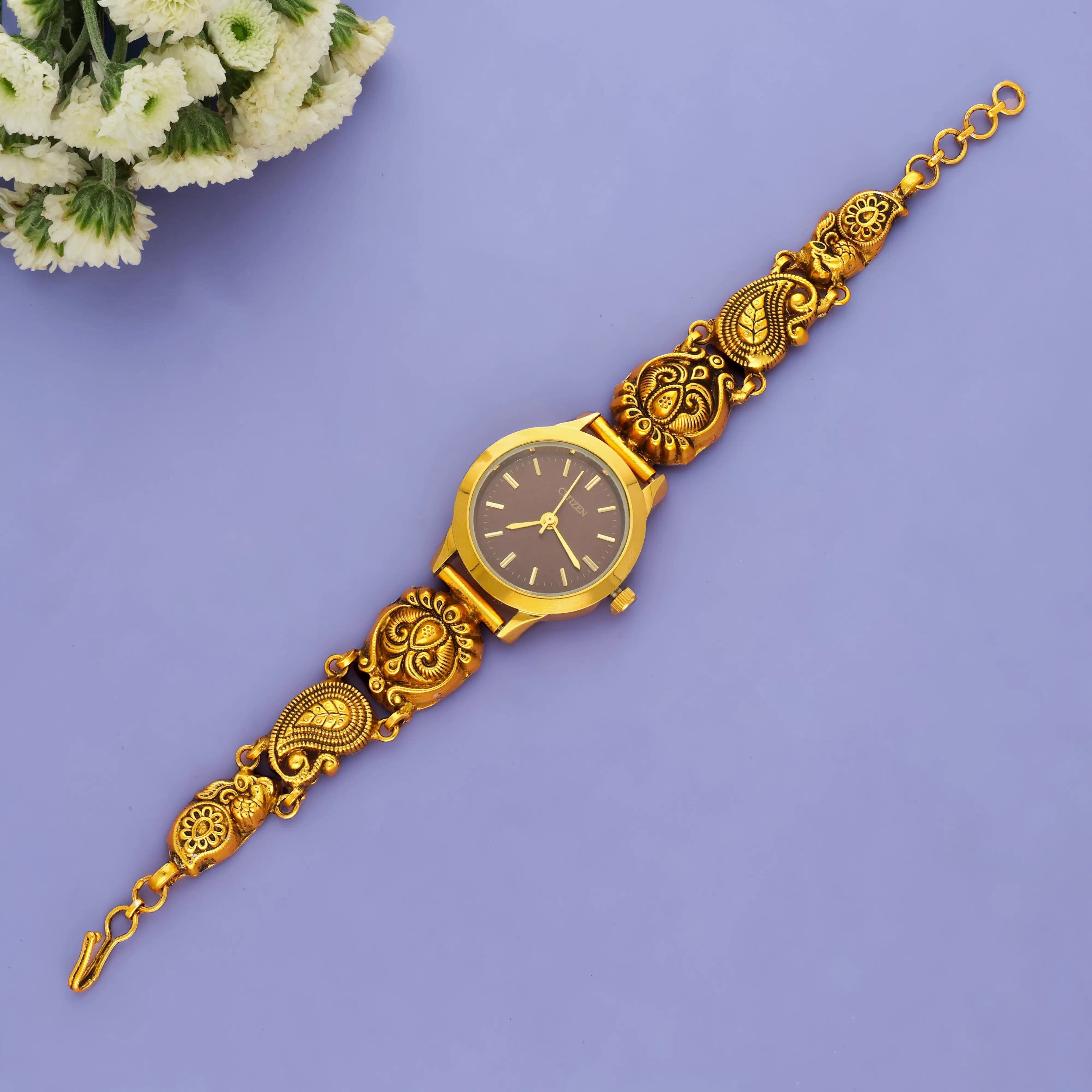 Antique Temple Jewelry 925 Silver Women Watch