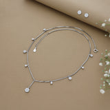 Twinkling Blossom Silver Necklace Set