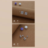 Lattice Spark 925 Silver Stud Earring