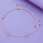 Elegant Bead 925 Sterling Silver Chain Necklace
